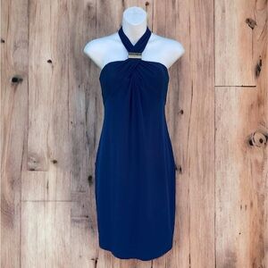 🤑 10/$100 Laundry by Shelli Segal blue halter dress 4